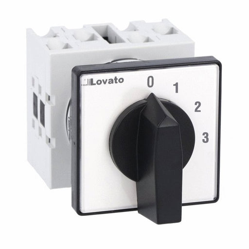 Commutatore Lovato GX 1P 4 Posizioni Montaggio Frontale 48x48 – GX16254U