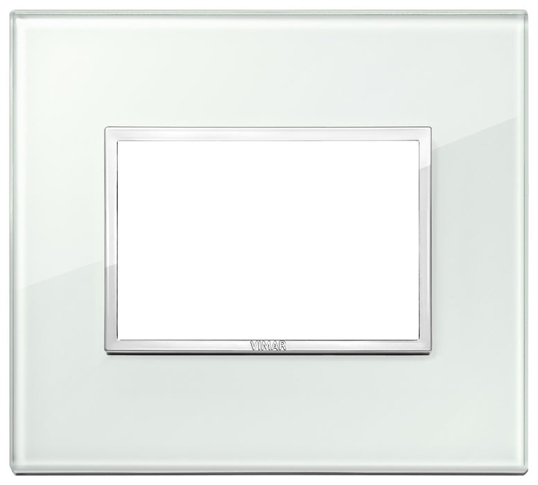 Placca 3 Moduli Vimar Eikon Legno Naturale – Acqua