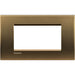Placca Quadra 4 Moduli Bticino Livinglight – LNA4804 – Bronzo