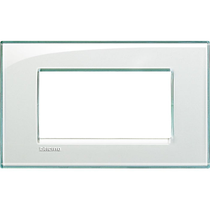 Placca Quadra 4 Moduli Bticino Livinglight – LNA4804 – Acquamarina