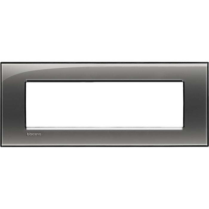 Placca Quadra 7 Moduli Bticino Livinglight – LNA4807 – Fumo di Londra