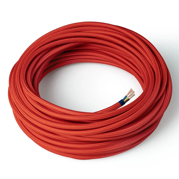 Cavo Elettrico in Tessuto Tondo Amarcords 3x0.75 – Corallo