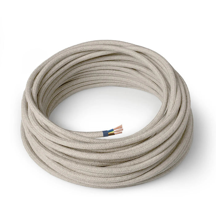 Cavo Elettrico in Tessuto Tondo Amarcords 3x0.75 – Canapa Tufo