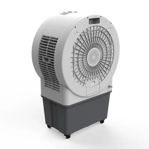 Raffrescatore Evaporativo e Ventilatore per Grandi Ambienti con Scomparto Ghiaccio