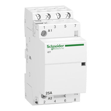 Schneider Electric Acti9 iCT contattore modulare 4NA 25A 230/240VCA - A9C20834