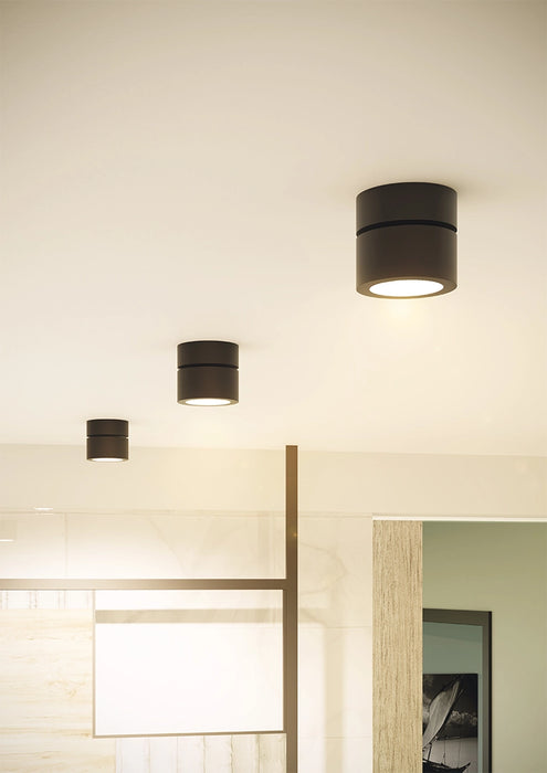 Faretto LED da Soffitto Beneito Faure Concord 14W Switch CCT Nero – 5072, installato a soffitto