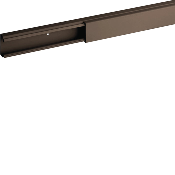 Minicanale Monoscomparto Hager Bocchiotti TMC 25/1x17 Marrone