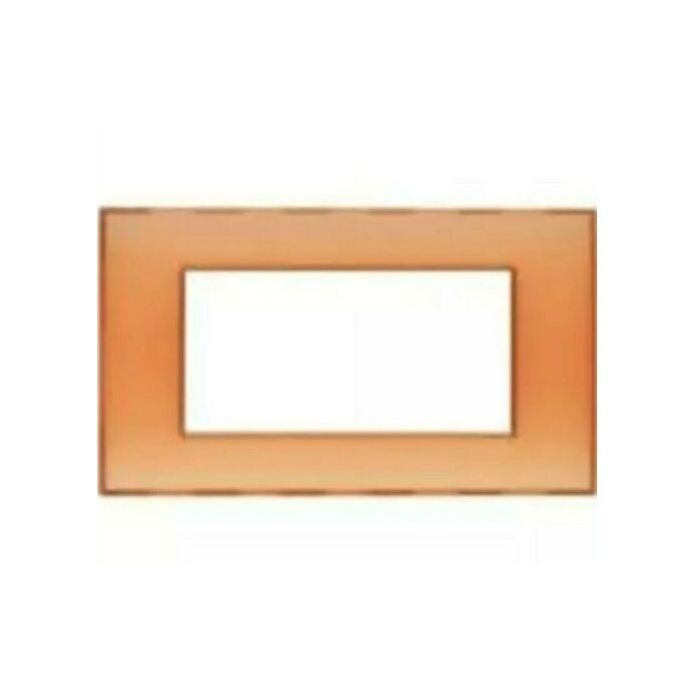 Placca 4 Posti Bticino Light Arancio/Ambra/Blu/Titanio – N4804