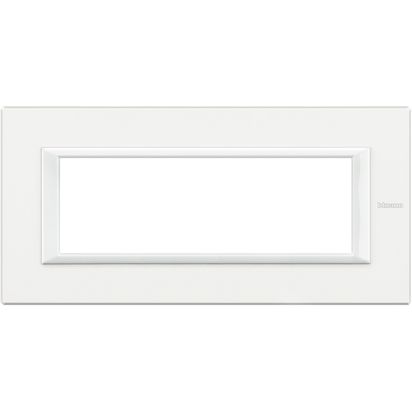 PLACCA RETTANGOLARE IN METALLO BIANCO 3M/4M/6M AXOLUTE BTICINO