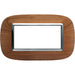 Placca 4 Posti Bticino Axolute Legno Ciliegio