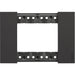 Placca Bticino Living Now 3 Moduli Nero