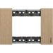 Placca Bticino Living Now 3 Moduli Rovere