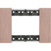 Placca Bticino Living Now 3 Moduli Rame