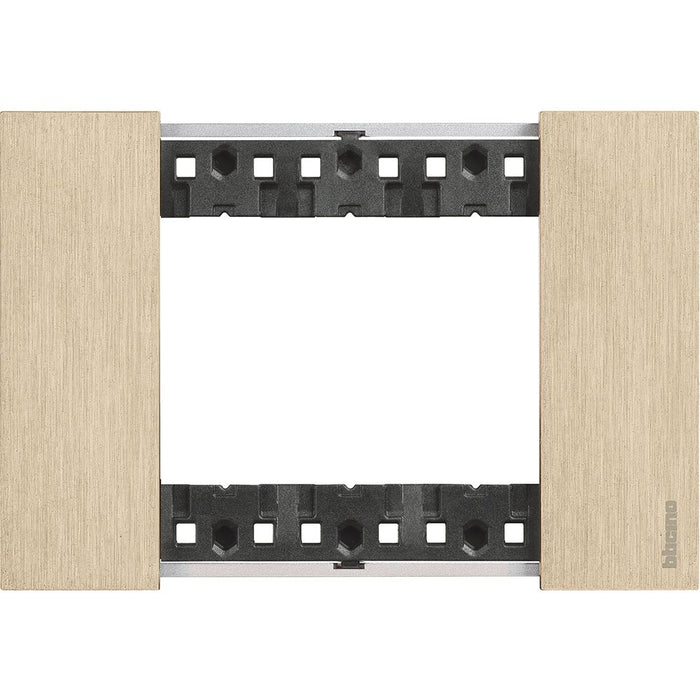 Placca Bticino Living Now 3 Moduli Oro