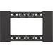 Placca Bticino Living Now 4 Moduli Nero