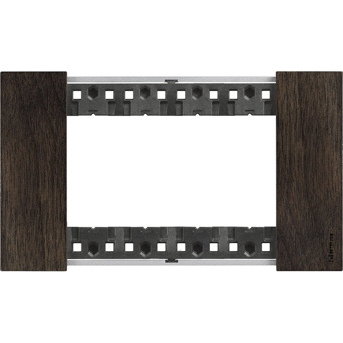 Placca Bticino Living Now 4 Moduli Noce