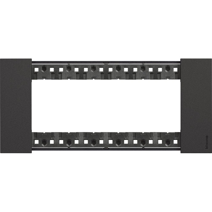 Placca Bticino Living Now 6 Moduli Nero