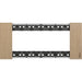 Placca Bticino Living Now 6 Moduli Rovere