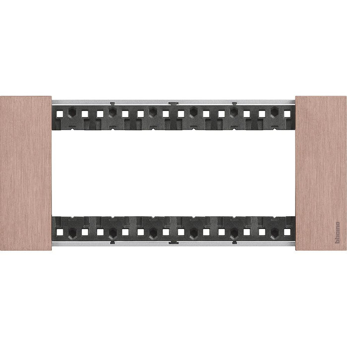 Placca Bticino Living Now 6 Moduli Rame