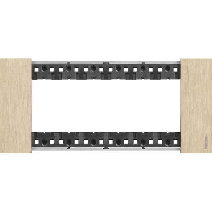 Placca Bticino Living Now 6 Moduli Oro