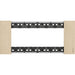 Placca Bticino Living Now 6 Moduli Oro