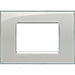 Placca 3 Posti Bticino Living Light Grigio Ghiaccio
