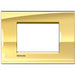 Placca 3 Posti Bticino Living Light Oro