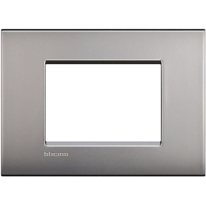 Placca 3 Moduli Bticino Livinglight Air Nichel Satinato