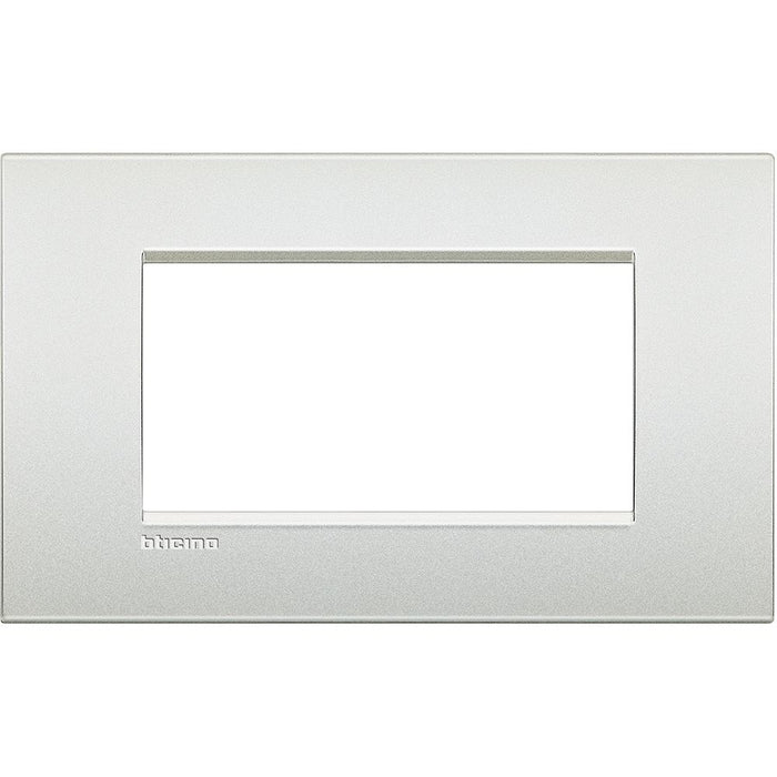 Placca 4 Moduli Bticino Livinglight Air Bianco Perla