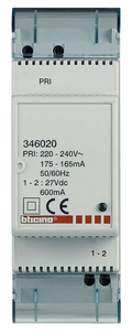 Alimentatore Supplementare Bticino BUS-SCS 27VDC 600mA 2 Moduli DIN