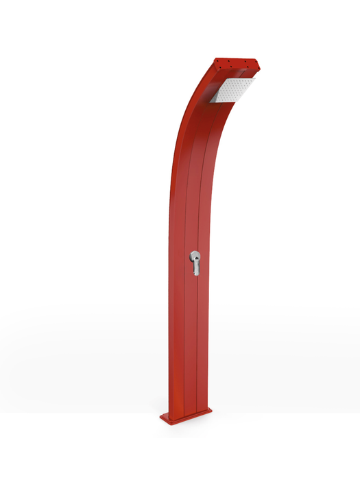 Doccia Solare di Design in Alluminio Arkema Dada 30L Rosso