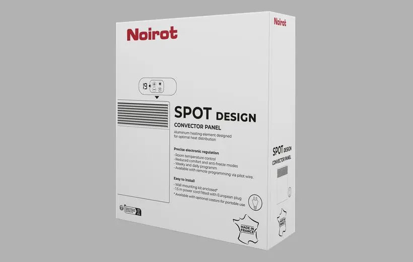 Noirot Spot Design 1000W convettore elettrico silenzioso bianco E176113
