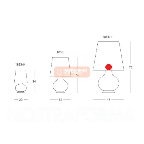 LAMPADA DA TAVOLO GRANDE FONTANAARTE