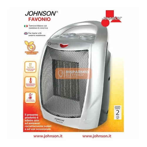 TERMOVENTILATORE CERAMICO A BASSO CONSUMO FAVONIO JOHNSON – 1500 W FAV