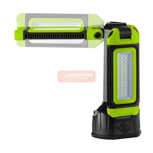 LAMPADA RICARICABILE A 3 FARI LED FG 217/B – CON TREPPIEDE REGOLABILE