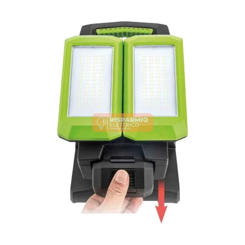 FARO DA LAVORO A DOPPIO CORPO ILLUMINANTE FG 221 – LUCE LED REGOLABILE