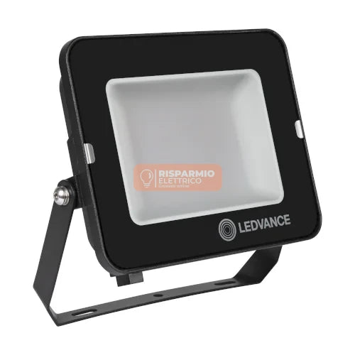 Proiettore LED Compatto da Esterno Ledvance 90W 4000K IP65 Nero Simmetrico