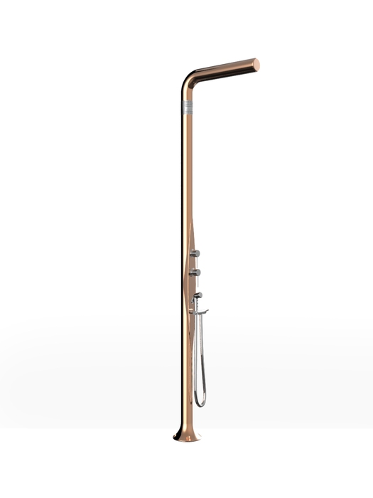 Doccia Solare con Miscelatore e Soffione Arkema Funny Yang 232cm Rame
