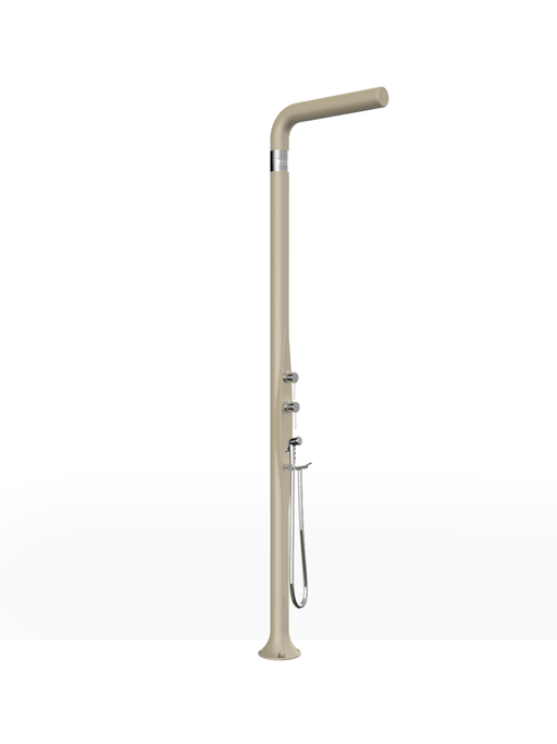Doccia Solare con Miscelatore e Soffione Arkema Funny Yang 232cm Oro Satinato