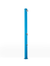 Doccia Solare in Alluminio con Lavapiedi Arkema Jolly S 25L Blu