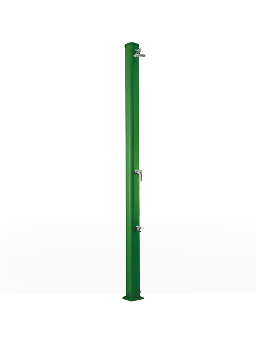 Doccia Solare in Alluminio con Lavapiedi Arkema Jolly S 25L Verde