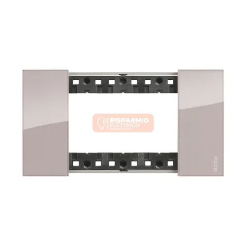 PLACCA BTICINO LIVING NOW 3 MODULI