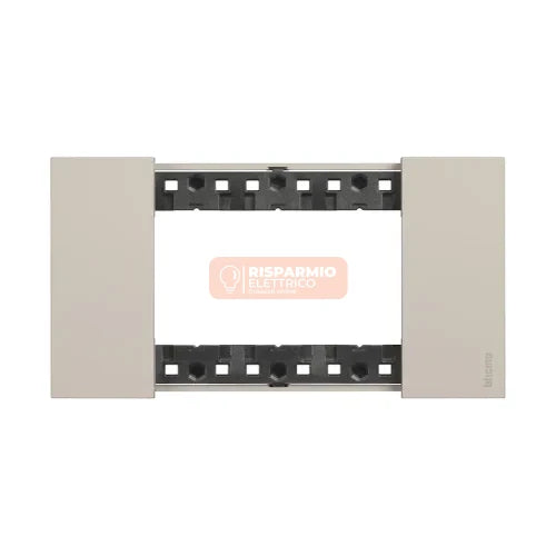 PLACCA BTICINO LIVING NOW 3 MODULI