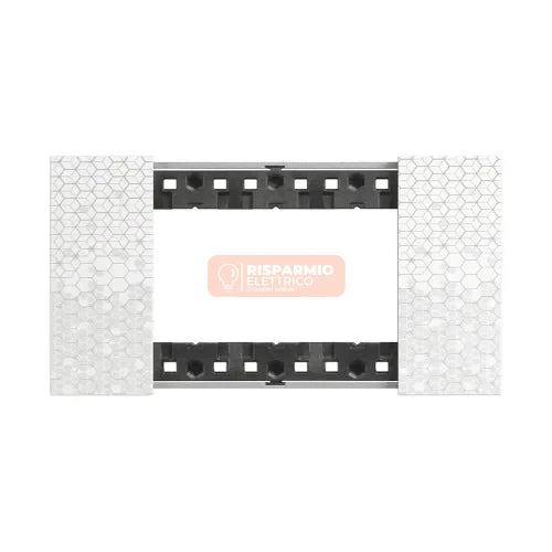 PLACCA BTICINO LIVING NOW 3 MODULI