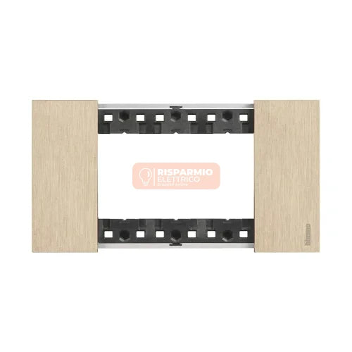 PLACCA BTICINO LIVING NOW 3 MODULI