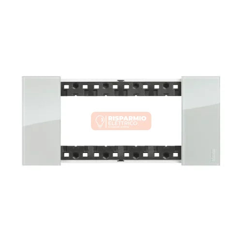 PLACCA BTICINO LIVING NOW 4 MODULI