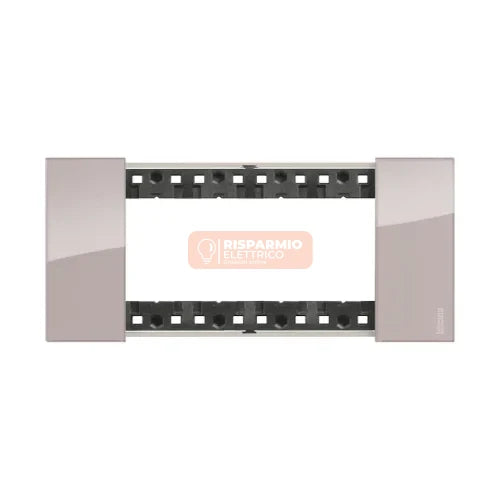 PLACCA BTICINO LIVING NOW 4 MODULI