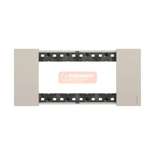 PLACCA BTICINO LIVING NOW 4 MODULI