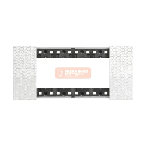 PLACCA BTICINO LIVING NOW 4 MODULI