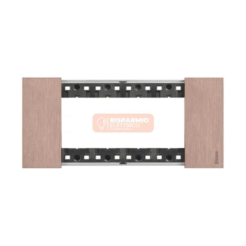 PLACCA BTICINO LIVING NOW 4 MODULI